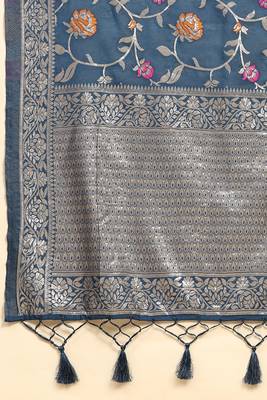 Women's Anarkali Suit Set with Jacquard Dupatta Kurta Set for Women 9