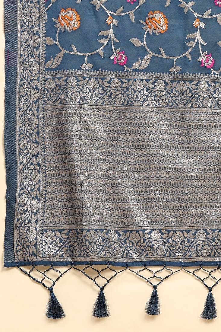 Women's Anarkali Suit Set with Jacquard Dupatta Kurta Set for Women