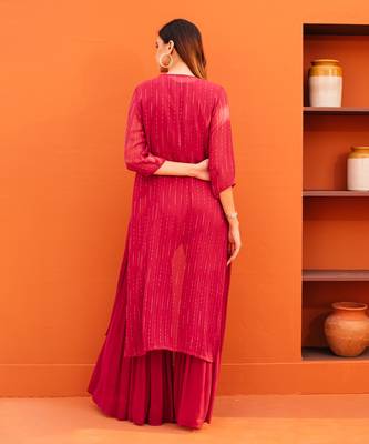 Red silk sharara sets 3
