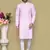Pink embroidered cotton kurta pajama