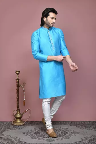 Firoza woven art silk kurta pajama