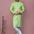 Pista printed cotton kurta pajama