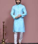 Firoza embroidered cotton kurta pajama