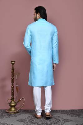 Firoza embroidered cotton kurta pajama 3