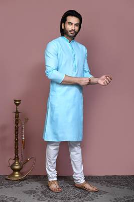 Firoza embroidered cotton kurta pajama 4