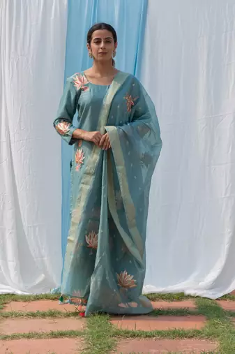 Lotus - powder blue suit set