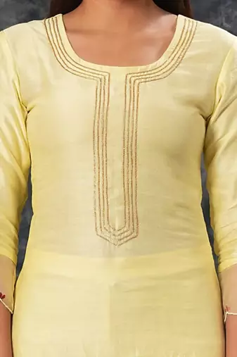 Radhika - lemon yellow suit set