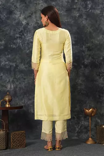 Radhika - lemon yellow suit set