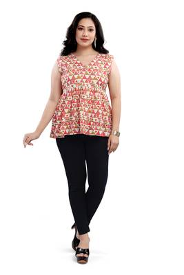 Malshi women's cotton western wear plus size top 1