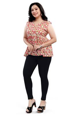 Malshi women's cotton western wear plus size top 3