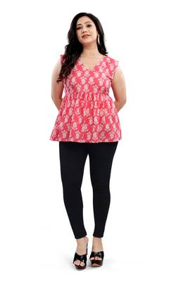 Malshi women's cotton western wear plus size top 1