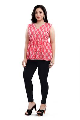Malshi women's cotton western wear plus size top 4