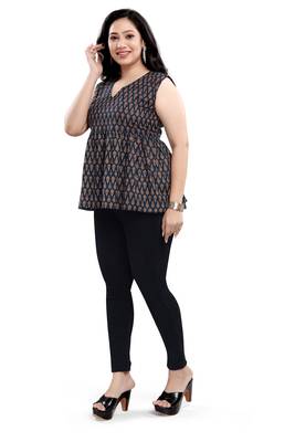 Malshi women's cotton western wear plus size top 4