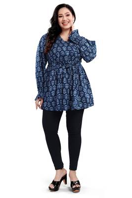 Malshi women's cotton western wear plus size top 1