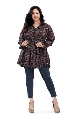 Malshi women's cotton western wear plus size top 1