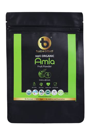 Two & A Bud 100% Organic Amla Fruit Powder | Emblica officinalis for Hair and Skin care