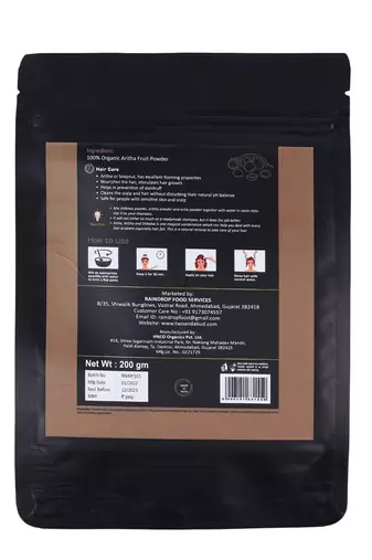 100% Organic Aritha Fruit Powder|Sapindus mukorossi for Hair Growth|Organic Hair shampoo