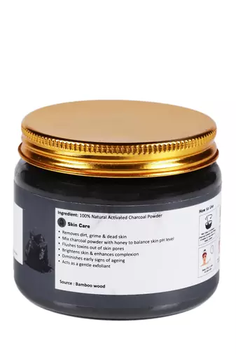 100% Pure Natural & Original Activated Charcoal Powder|Sourced from Bamboo wood For Men Women Skin cleanser