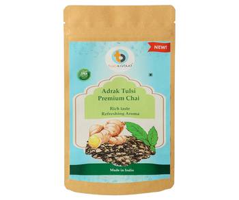 Two & A Bud Adrak Tulsi Premium Chai (100g) 1