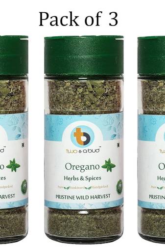 Two & A Bud Organic Oregano Flakes - Pack of 3