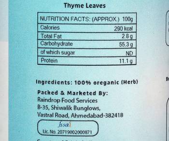 Fresh & 100% Pure Natural No preservatives Organic Thyme Leaves Leaves Herbs For Directly sprinkling In Coocking 4