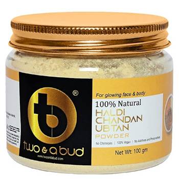 100% Pure Natural & Original Haldi Chandan Ubtan Powder|For Glowing Face and Skin (Pack of 2, 200g) 1