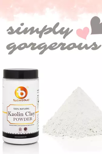 100% Natural & Pure Multipurpose Kaolin Clay Powder With Herbal Ingredients For Skin Care & Hair Care,