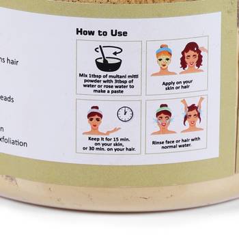 99% Original Pure & Natural Multani Mitti Powder|Fuller's Earth For Men Women Facial Body Cleanser 3