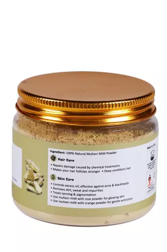 99% Original Pure & Natural Multani Mitti Powder|Fuller's Earth For Men Women Facial Body Cleanser (Pack of 3, 300g)