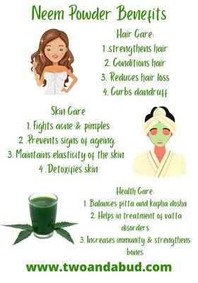 100% Organic Pure & Natural Neem Leaves Powder Hair Care and Skin Cleanser (Pack of 1, 200g) 6