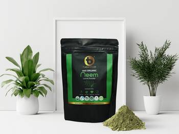 100% Organic Pure & Natural Neem Leaves Powder Hair Care and Skin Cleanser (Pack of 2, 400g) 5