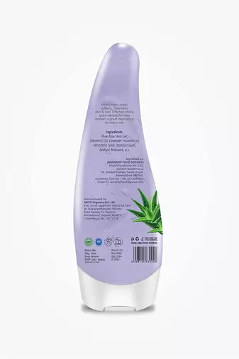 Lavender Aloe Vera Gel|99% Pure Natural Aloe Vera|For All Skin & Hair Types|No Parabens & Silicones|Vitamin E enriched