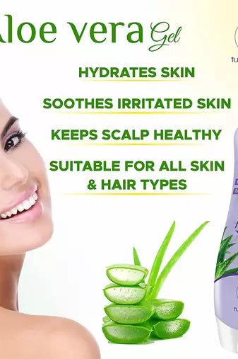 Lavender Aloe Vera Gel|99% Pure Natural Aloe Vera|For All Skin & Hair Types|No Parabens & Silicones|Vitamin E enriched
