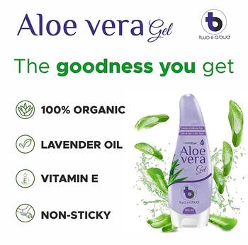Lavender Aloe Vera Gel|99% Pure Natural Aloe Vera|For All Skin & Hair Types|No Parabens & Silicones|Vitamin E enriched 5
