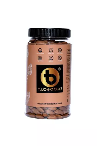 100% Natural Premium California Dried Almonds|Boosts Immunity & High fibre content|Real Nuts|Bottle Pack 600g