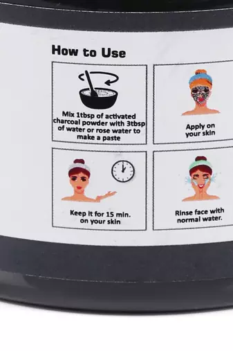 100% Pure Natural & Original Activated Charcoal Powder|Sourced from Bamboo wood For Men Women Skin cleanser