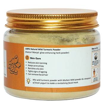 100% Natural Pure & Original Wild Turmeric Herb Powder|Kasturi Manjal For Glow Enhancing In your Face Skin 3