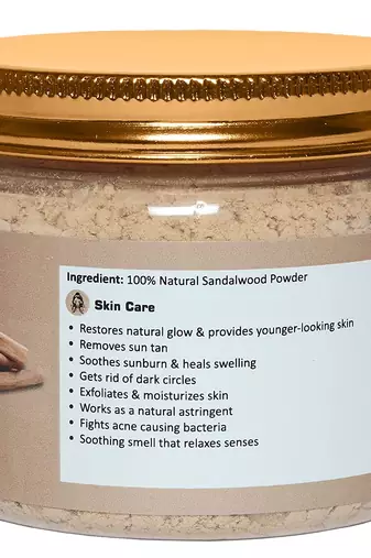 Two & A Bud 100% Natural Sandalwood Swetchandan Powder|Santalum album|For Glowing Face and Skin
