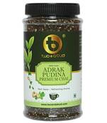 Adrak Pudina Premium Chai|Strong CTC Leaves blended with Ginger and Mint|500 g (250 cups)|Pack of 2