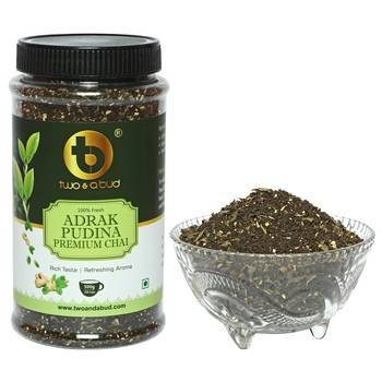 Adrak Pudina Premium Chai|Strong CTC Leaves blended with Ginger and Mint|500 g (250 cups)|Pack of 3 2