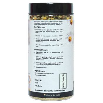 Chamomile Flower Tea | Whole Flower Buds | Calming effect and Stress relief | 50 g - 25 cups 2