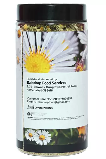 Chamomile Flower Tea | Whole Flower Buds | Calming effect and Stress relief | 50 g - 25 cups