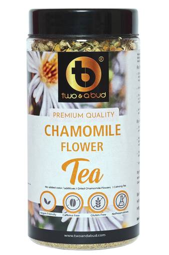 Chamomile Flower Tea | Whole Flower Buds | Calming effect and Stress relief | 150 g - 75 cups