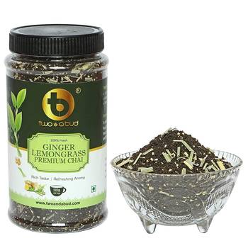 Ginger Lemongrass Premium Chai|Strong CTC Leaves blended with Ginger and Lemongrass|500 g (250 cups)|Pack of 3 2
