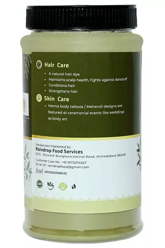 Two & A Bud Natural Henna Powder | Hair Colour and Hair growth | Lawsonia Inermis | 400 g