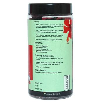 Two & A Bud Hibiscus Flower Tea | Caffeine free Herbal Tea | Syrups, Cocktails, Iced Tea | 160 g 1