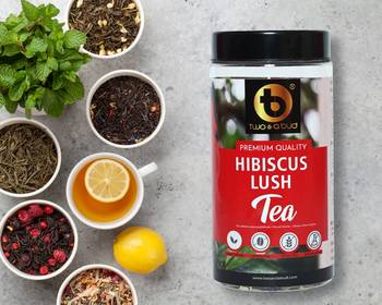 Two & A Bud Hibiscus Flower Tea | Caffeine free Herbal Tea | Syrups, Cocktails, Iced Tea | 160 g 2