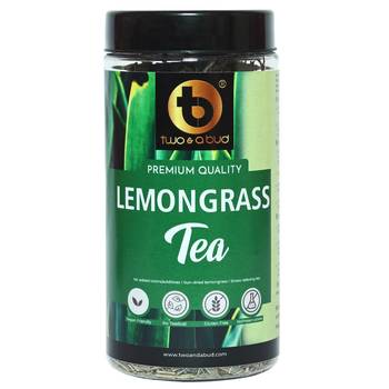 Two & A Bud Lemongrass Tea | Caffeine free Herbal Tea | Boosts metabolism | 100 g - 50 cups 1