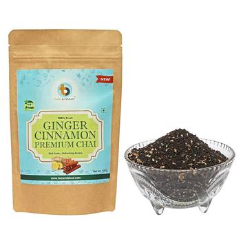 Ginger Cinnamon Premium Chai | Strong flavour | Boosts Immunity | Enriched with spices (100g) 1