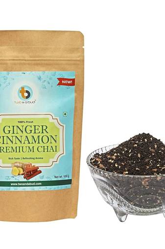 Ginger Cinnamon Premium Chai | Strong flavour | Boosts Immunity | Enriched with spices (100g)